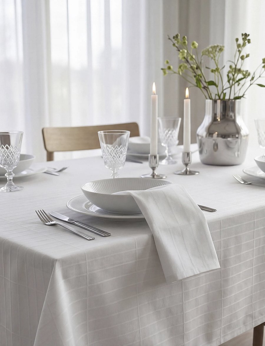 Södahl - Tablecloth Essence – Suite One - laudlinad - white - 0