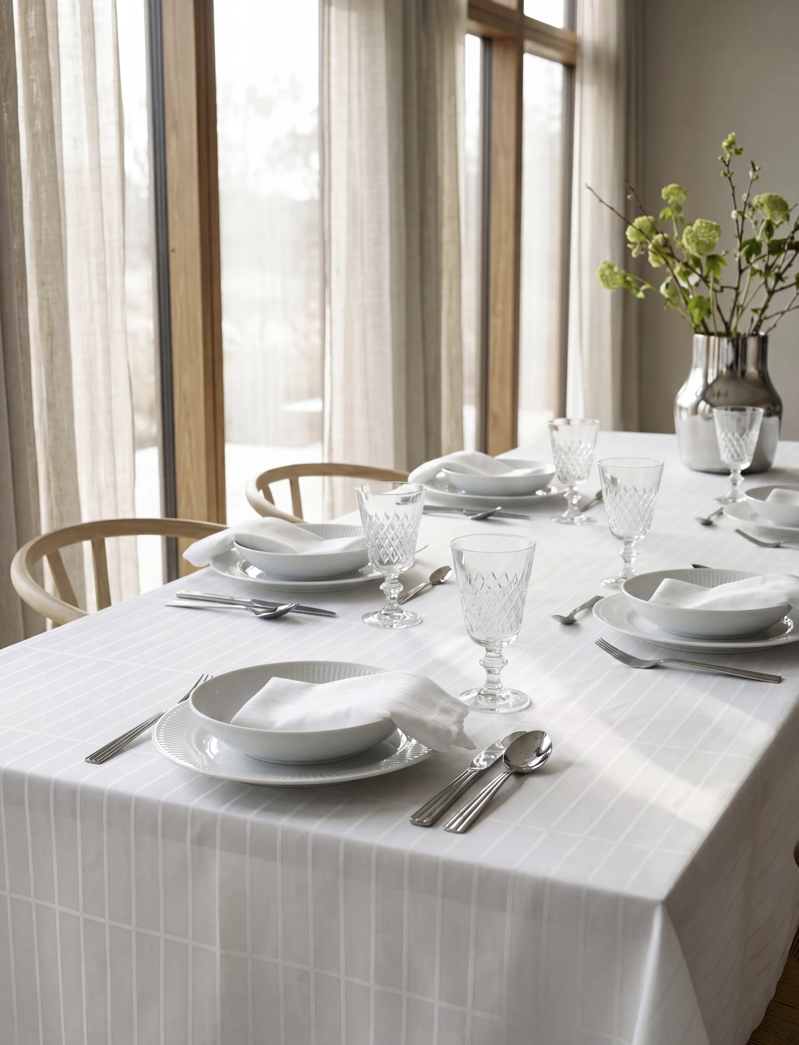 Södahl - Tablecloth Essence – Suite One - laudlinad - white - 4