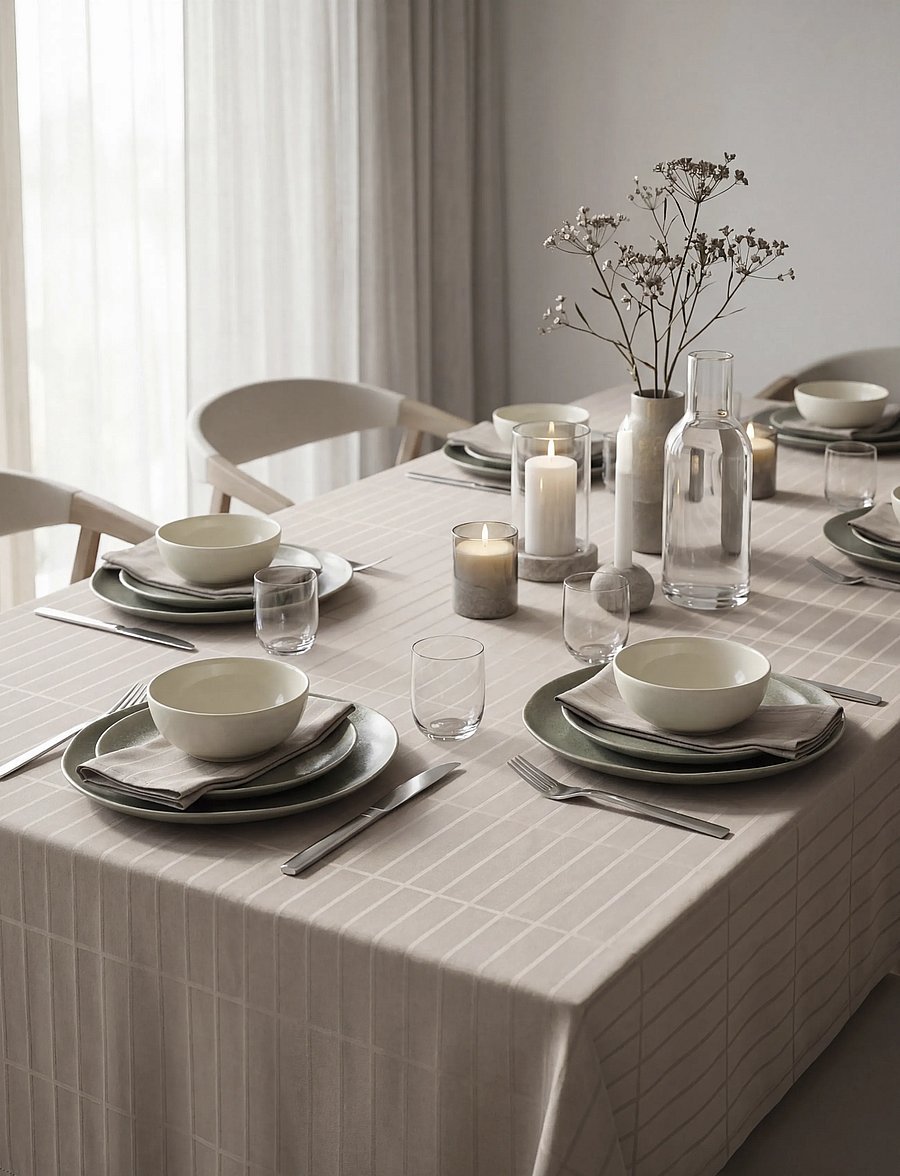 Södahl - Tablecloth Essence – Suite One - laudlinad - brown - 2