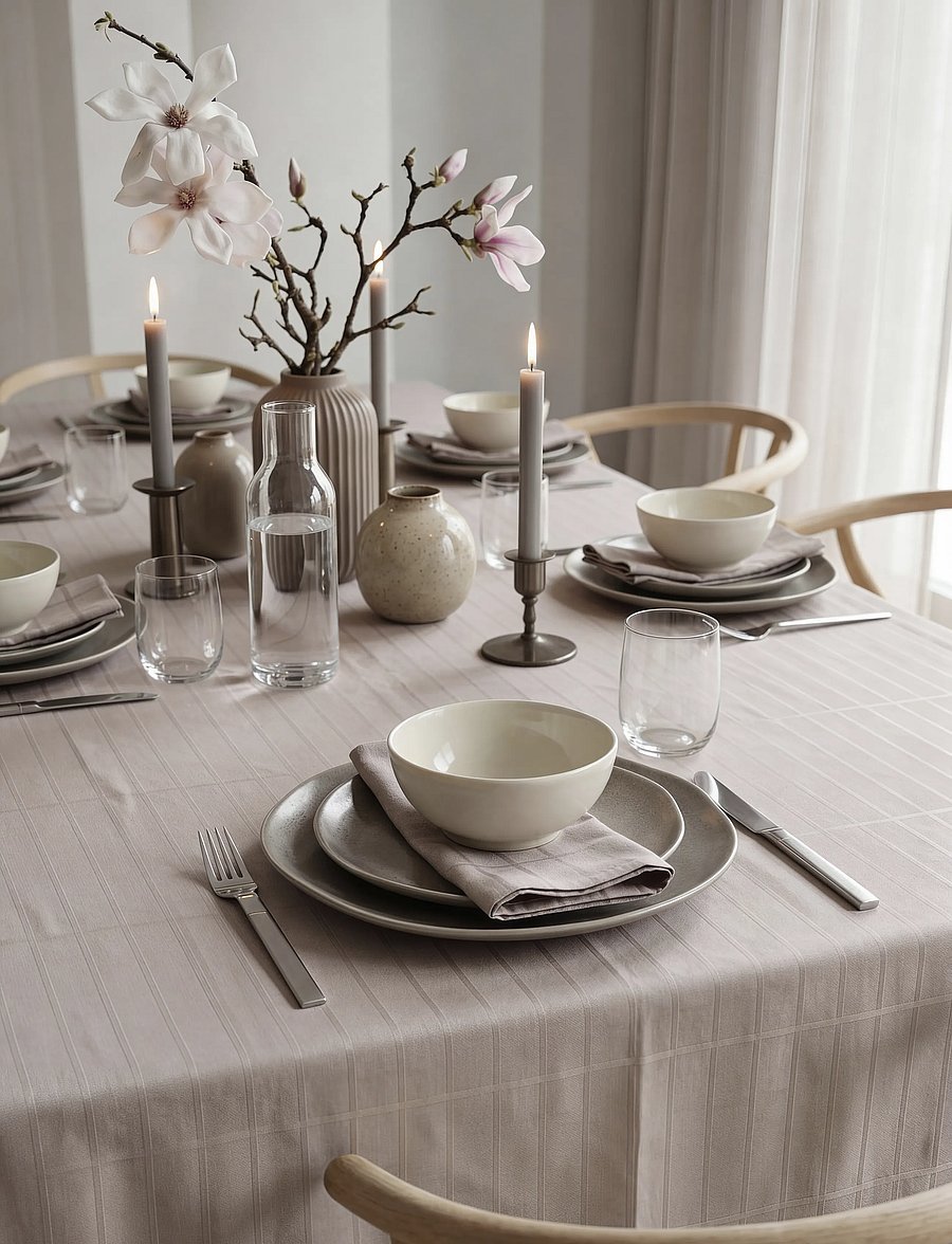 Södahl - Tablecloth Essence – Suite One - tischdecken & tischläufer - brown - 0