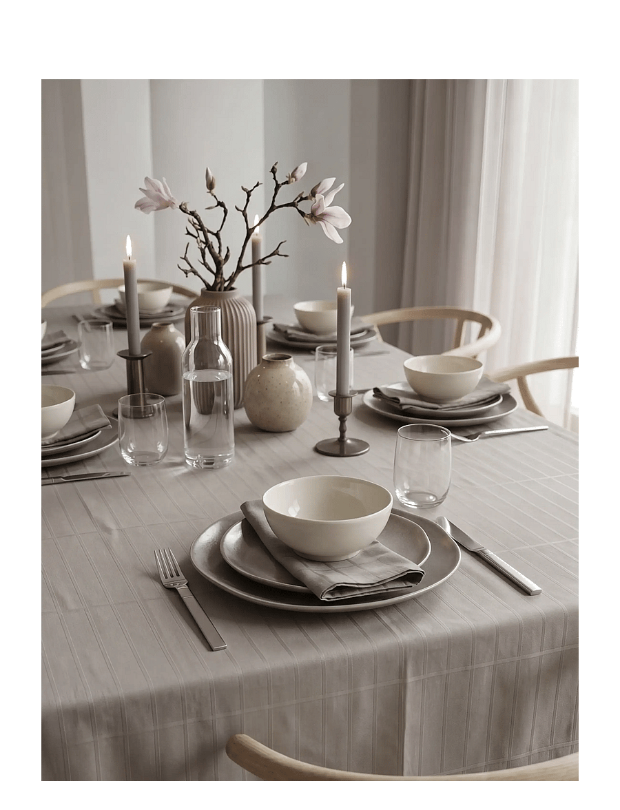 Södahl - Tablecloth Essence – Suite One - laudlinad - brown - 1