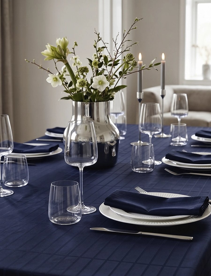 Södahl - Napkins Essence – Suite One 4 pcs - stoffservietten - blue - 0