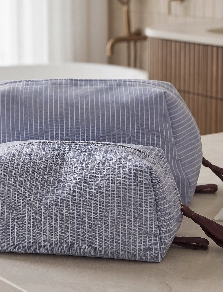 Södahl - Cosmetic purse Weekend Stories – Suite One - makeup - blue - 4