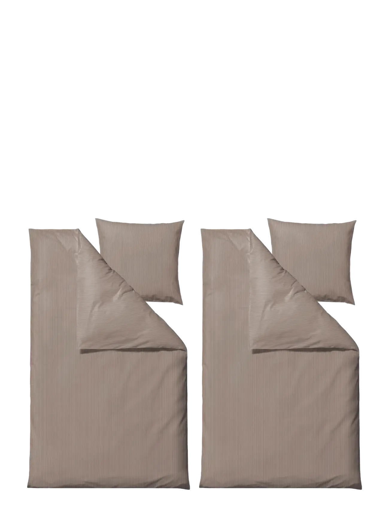 Södahl Södahl Bed linen 140x200 Still Taupe BUNDLE - Voodipesu - BROWN / brown