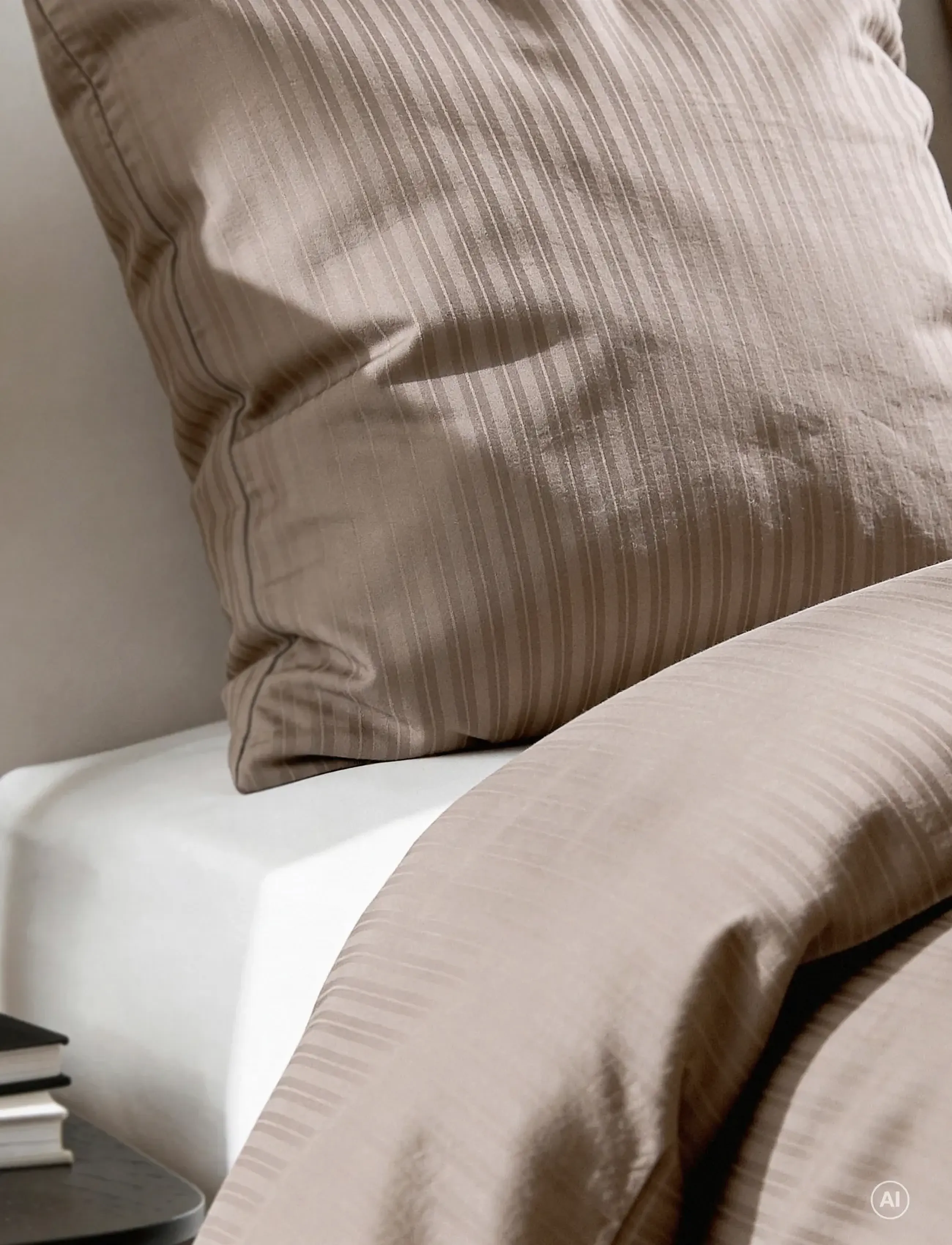 Södahl - Södahl Bed linen 140x200 Still Taupe BUNDLE - brown - 0