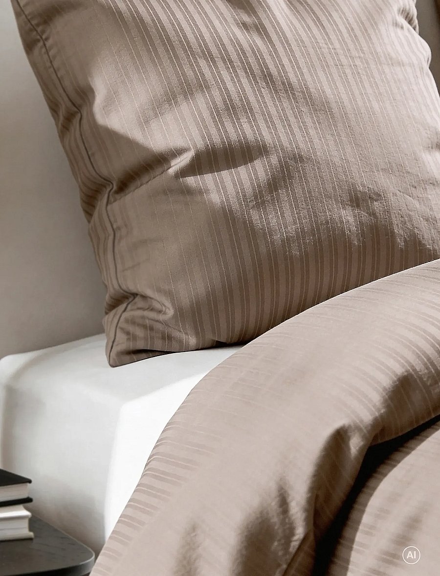 Södahl - Södahl Bed linen 140x200 Still Taupe BUNDLE - brown - 0