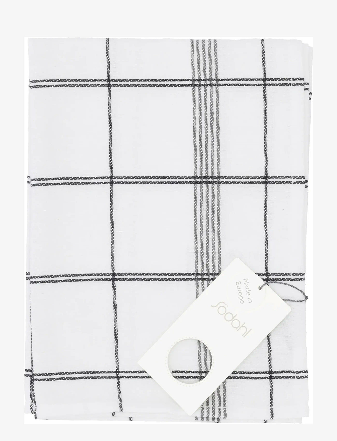 Södahl - Viskestykke 50x70 Minimal White - viskestykker - white/black - 1