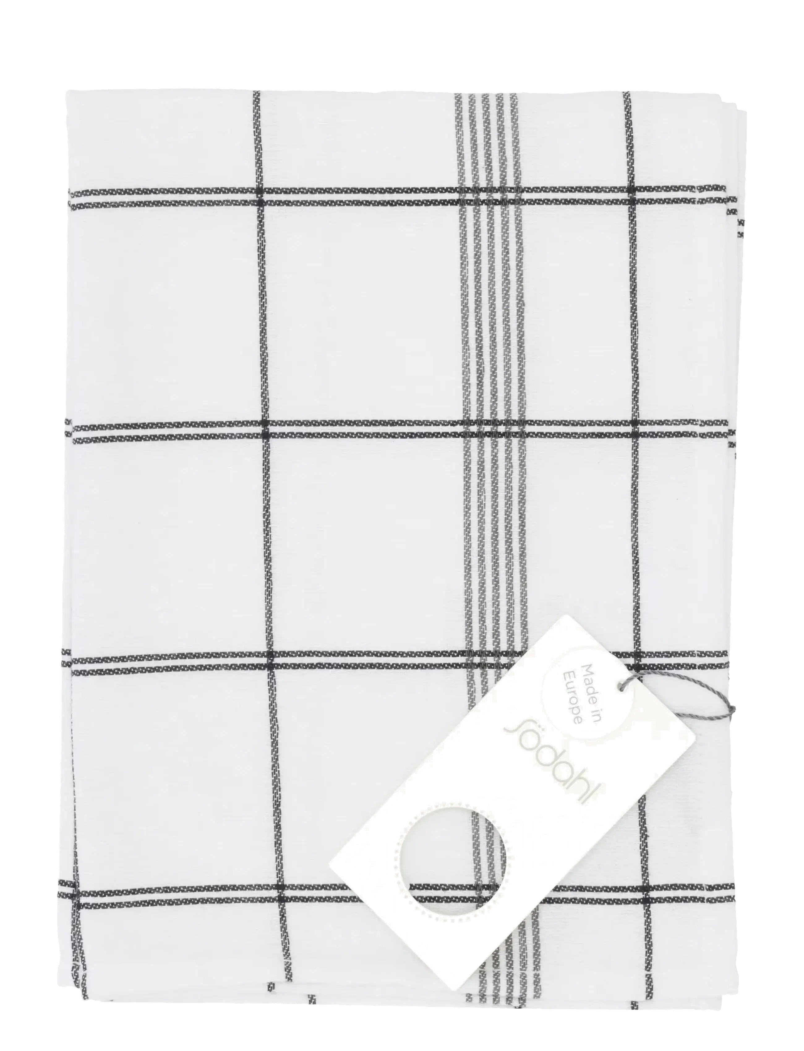 Kökshandduk 50x70 Minimal White - WHITE/BLACK