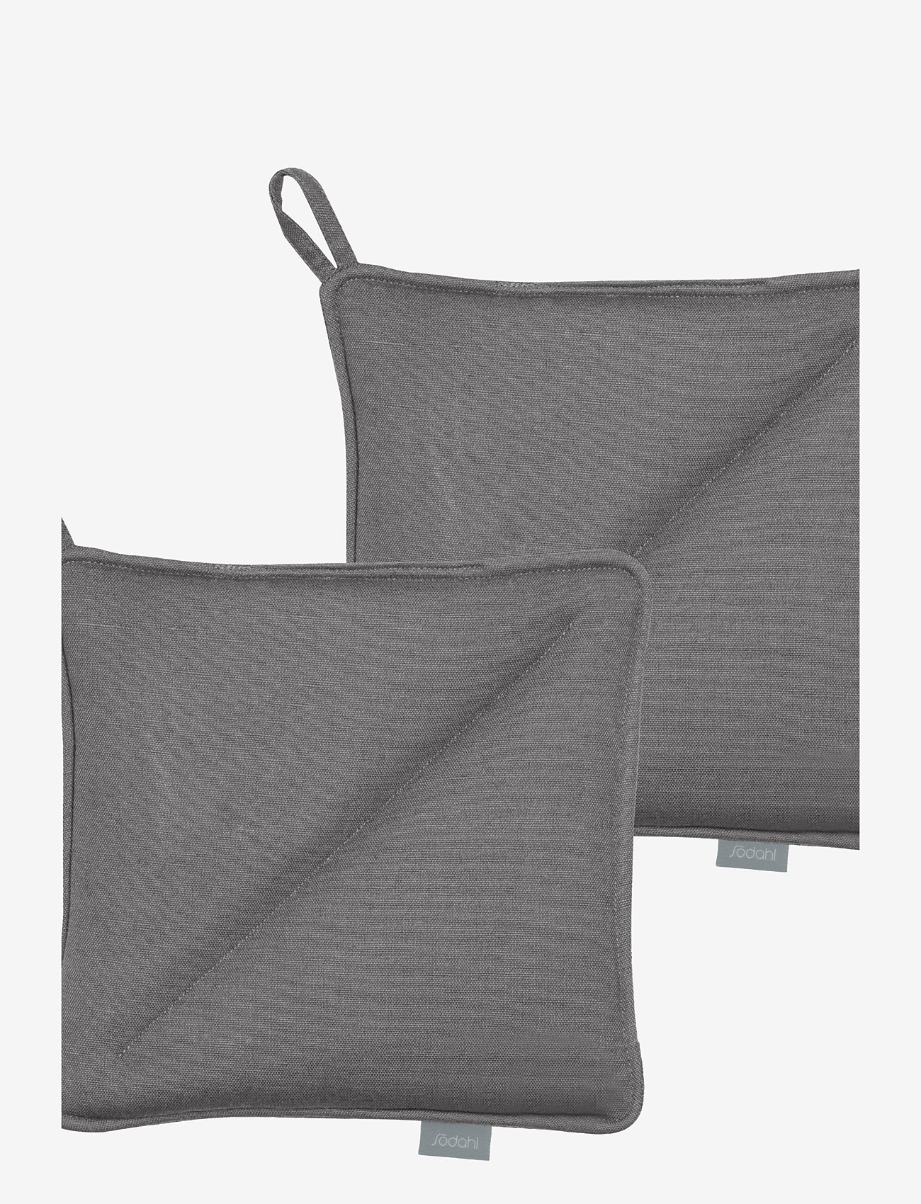 Södahl - Grydelapper 20x20 Soft 2 stk. Grey - køb efter pris - grey - 0
