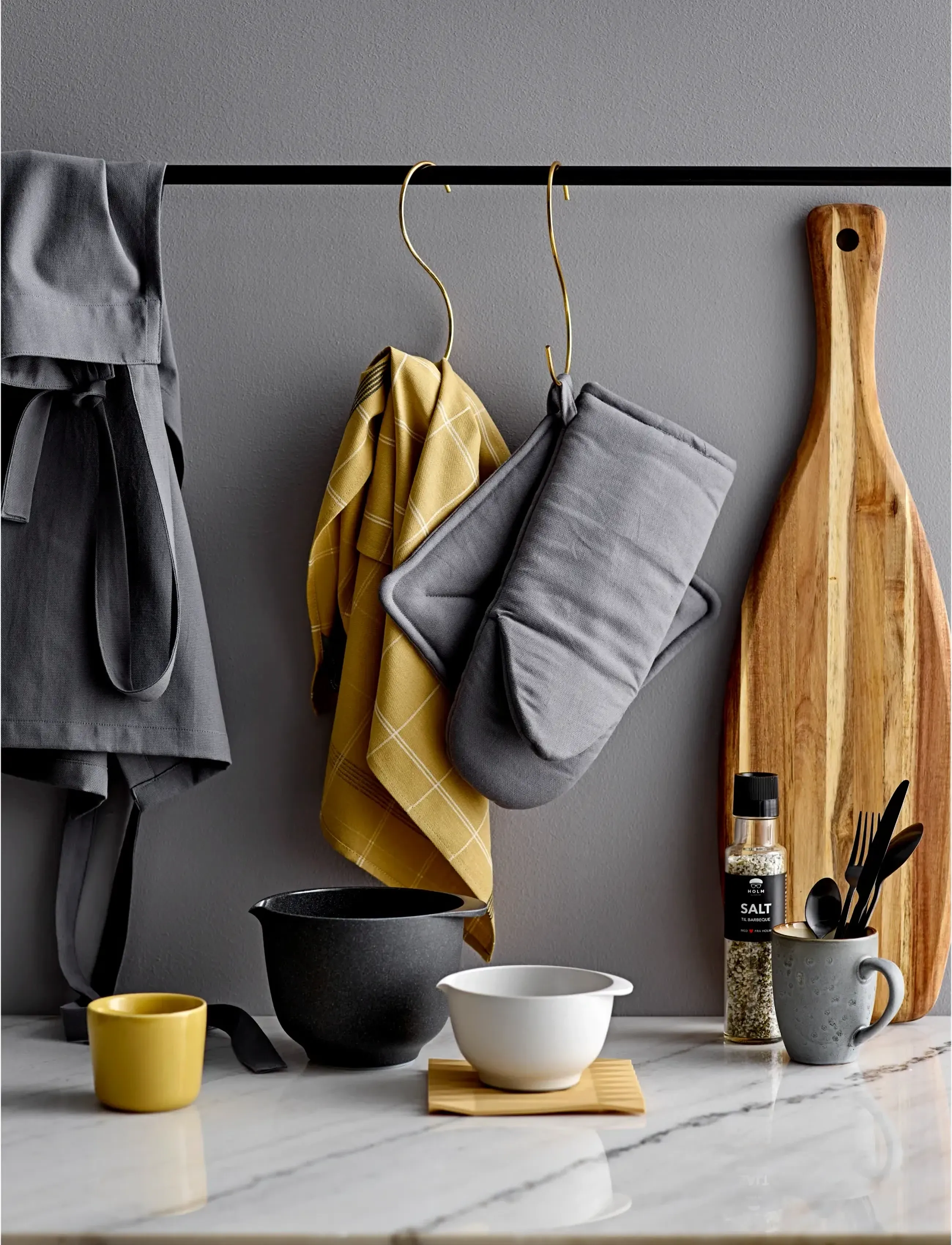 Södahl Ovnhandske 16X35 Soft 1 Stk. Grey, 16X 35 cm, Kitchen Textiles, Grau - Oven Mitts & Gloves, Homeware