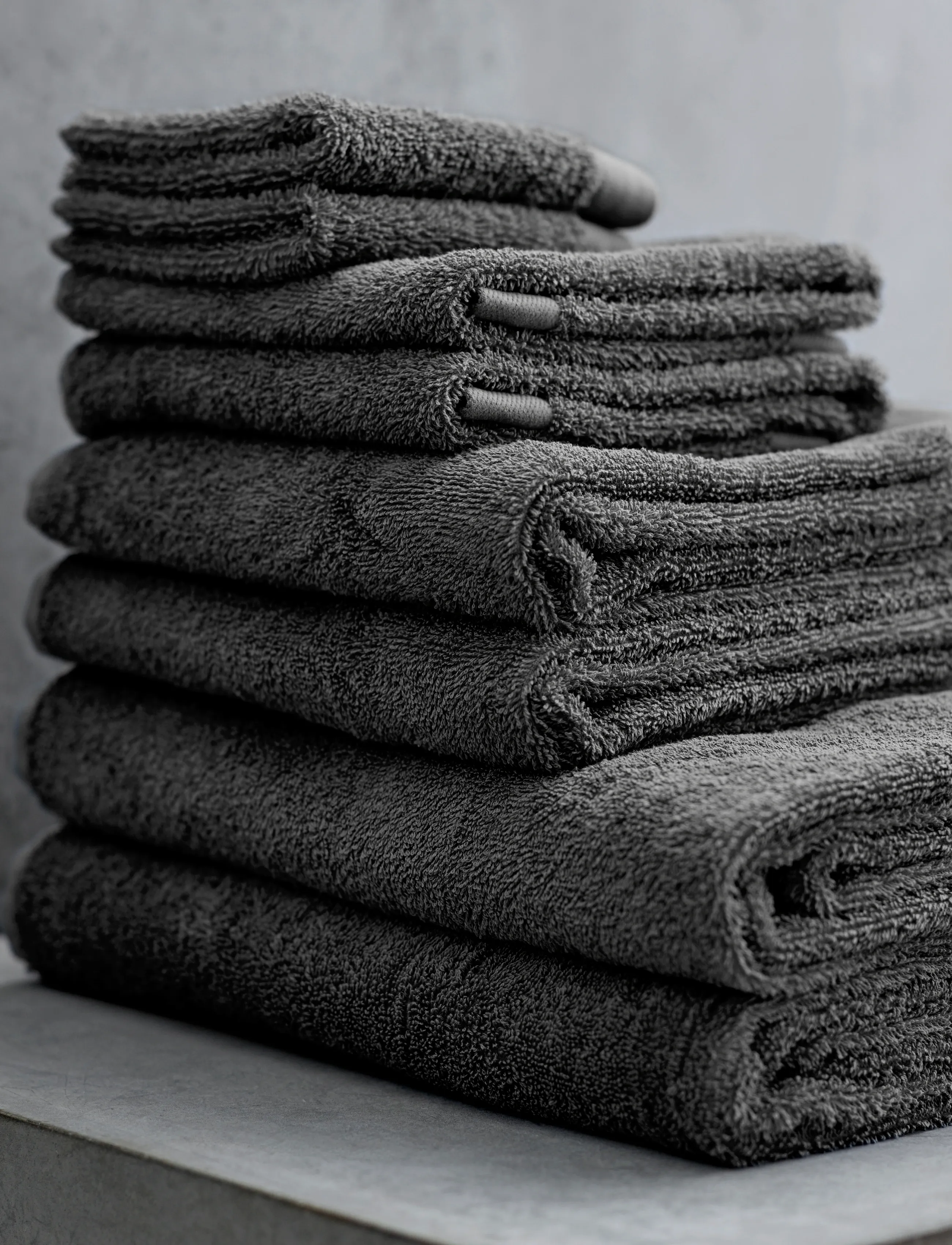 Södahl - Handduk 50x100 Comfort O Grey - badlakan - grey - 5