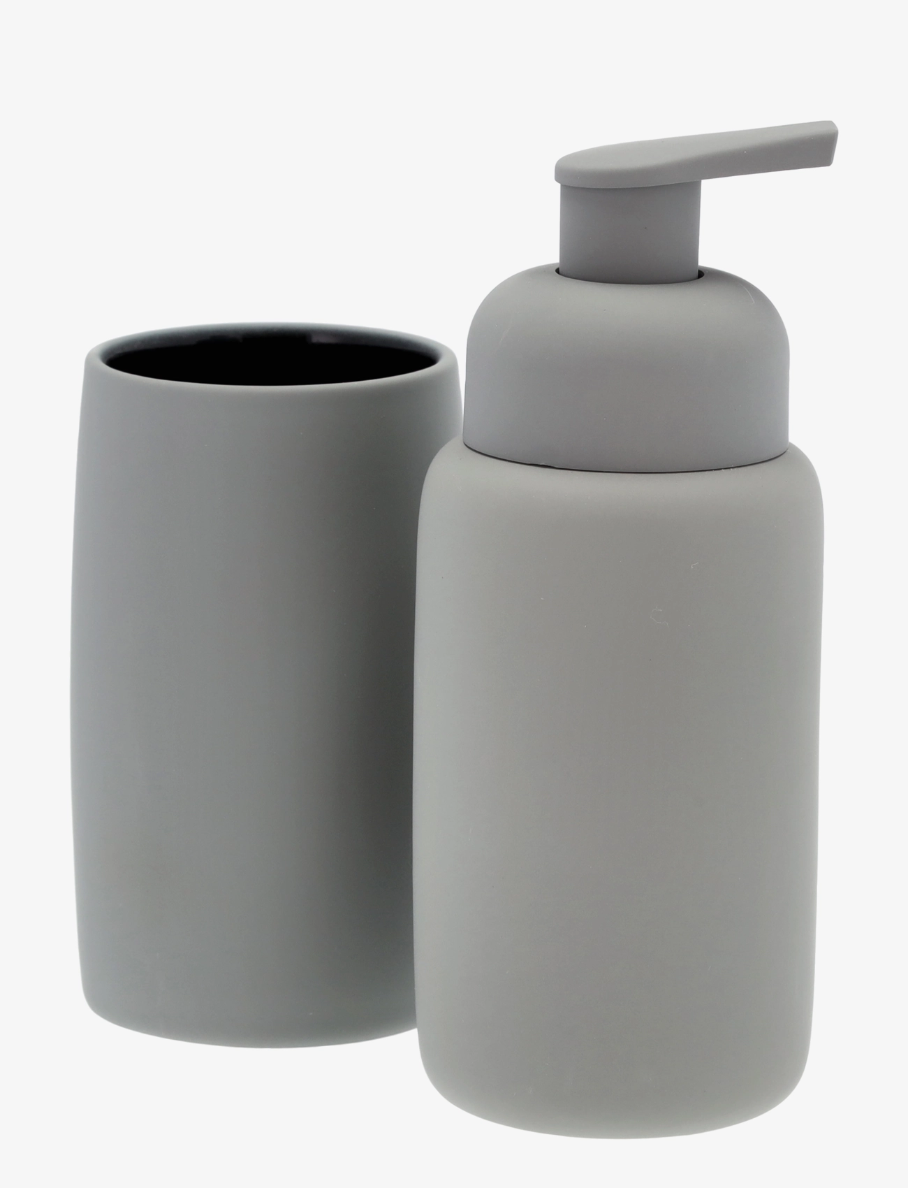 Södahl - Sæbedisp. Mono grå rubber coat - tandbørsteholdere - grÅ - 2