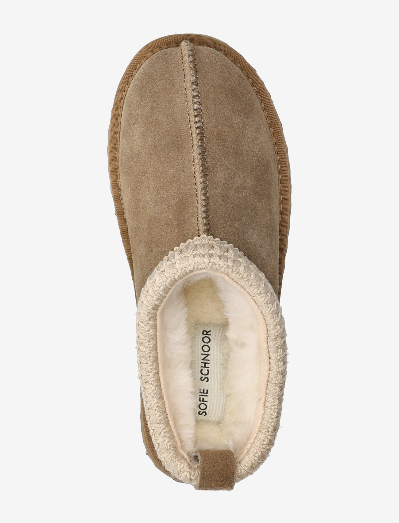 Sofie Schnoor - Slip in high  with tape  - flade mules - dark sand - 3