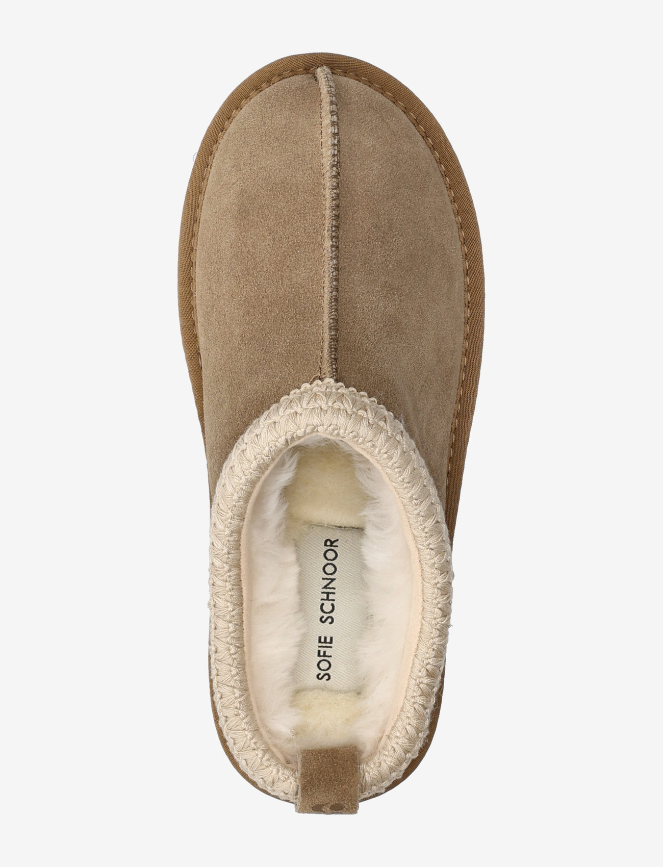 Sofie Schnoor - Slip in low w. tape boozt - teddy boots - dark sand - 3