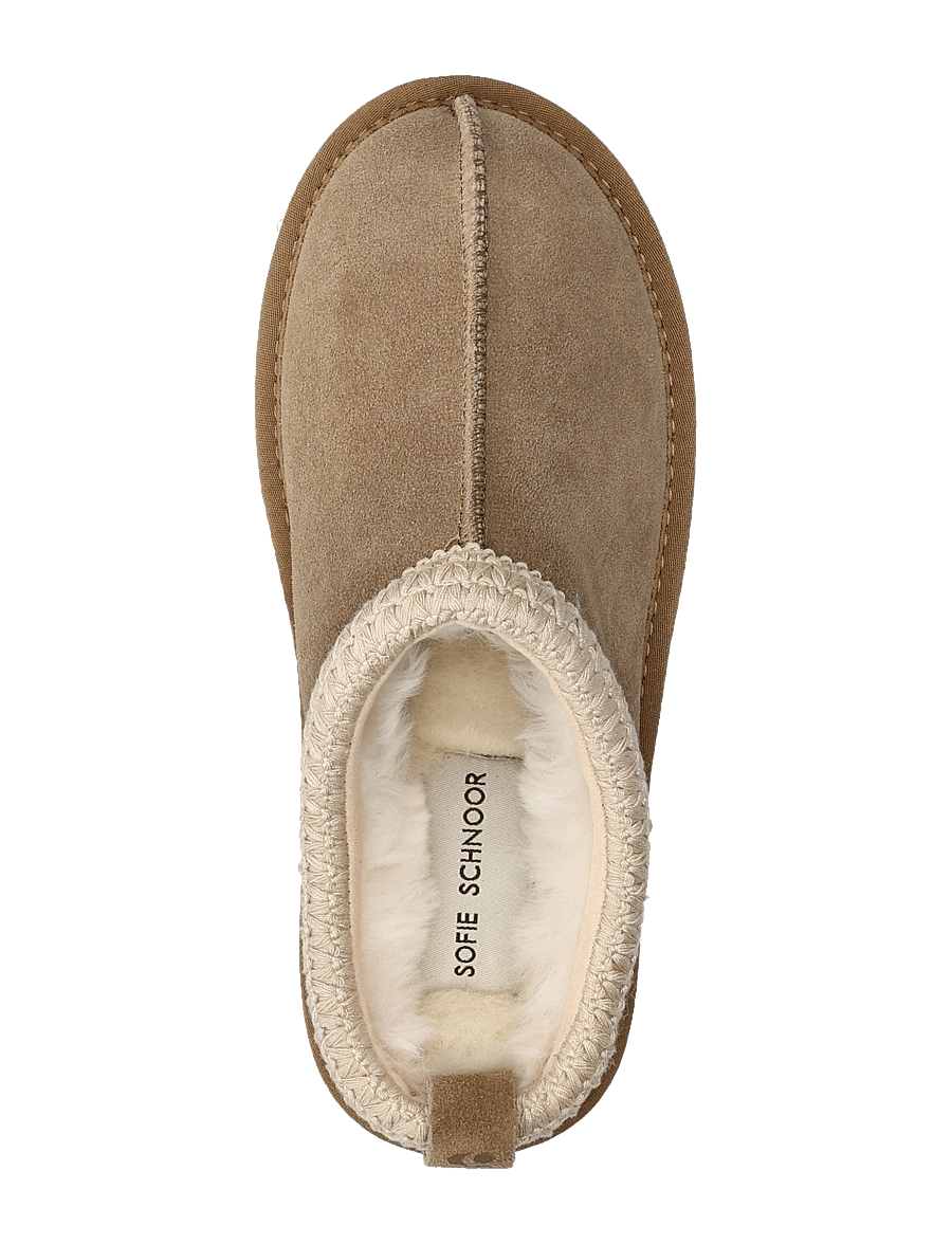 Sofie Schnoor - Slip in low w. tape boozt - teddy-stiefel - dark sand - 3