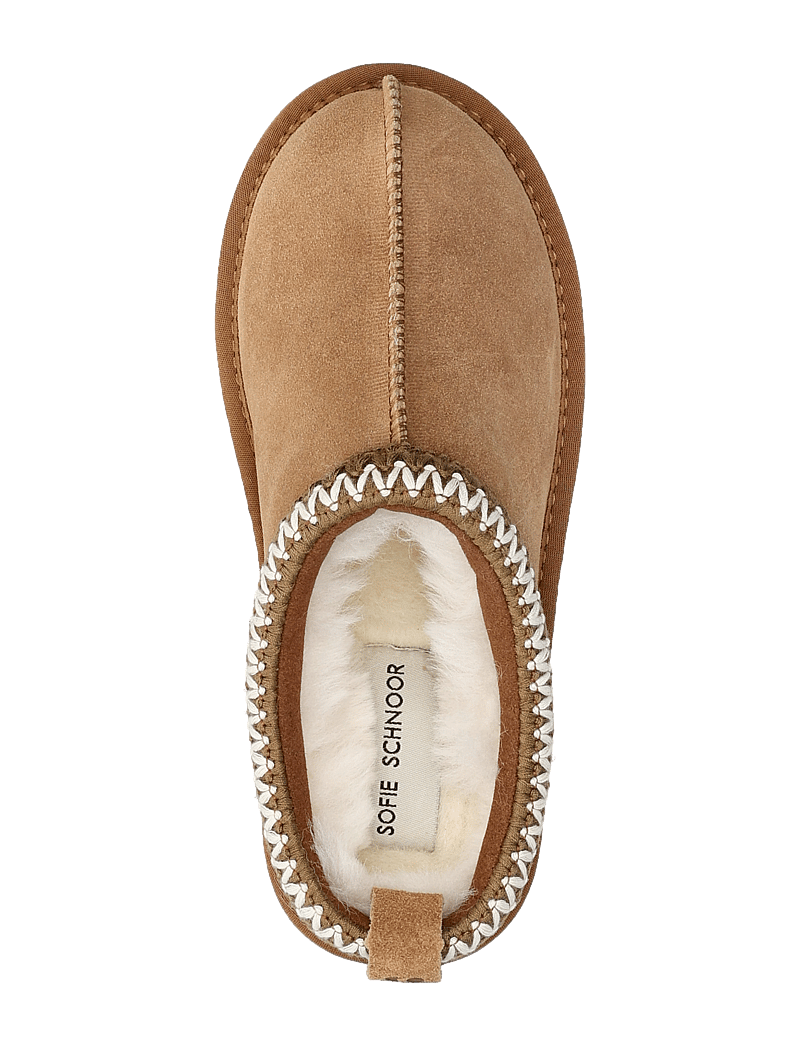 Sofie Schnoor - Slip in low w. tape boozt - teddy boots - tan - 3