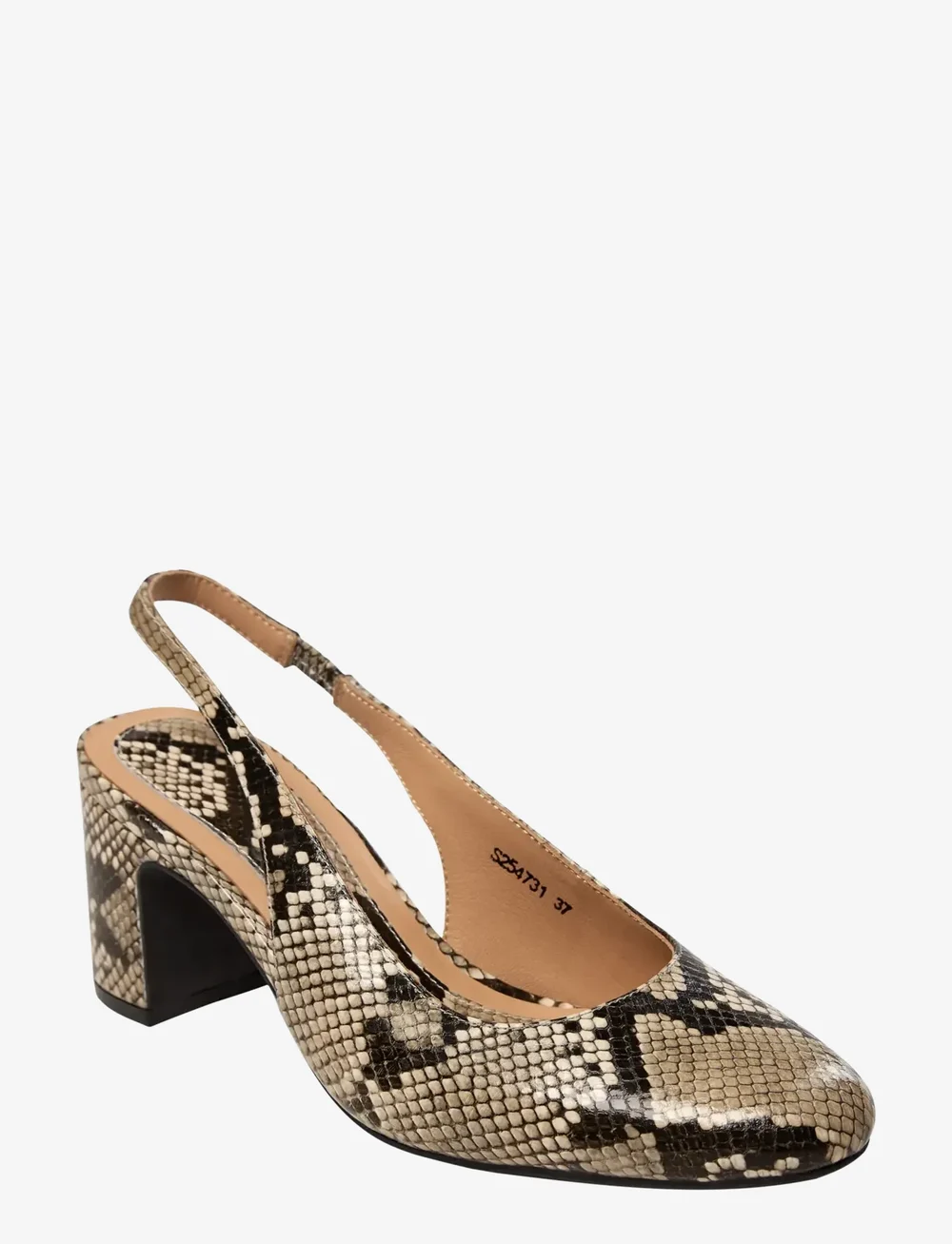 Sofie Schnoor - MINNESW SNAKE PUMP - slingbacks med hæle - brown snake - 0