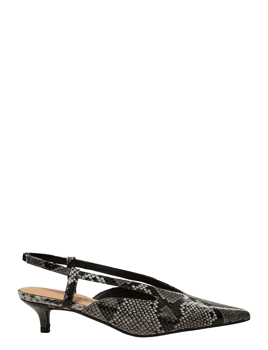 Sofie Schnoor - RILLSW SNAKE STILLETTO - slingbacks mit absatz - dark grey - 0