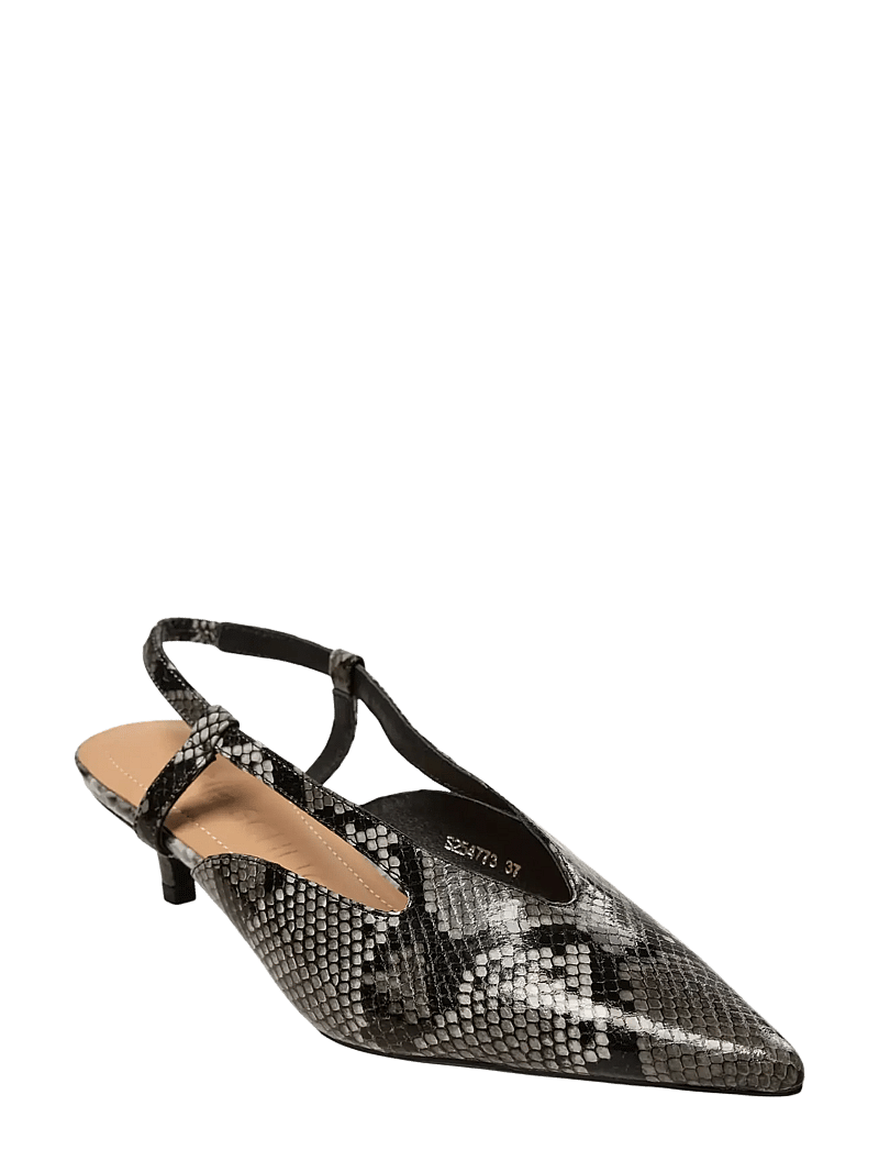 Sofie Schnoor - RILLSW SNAKE STILLETTO - slingbacks mit absatz - dark grey - 1