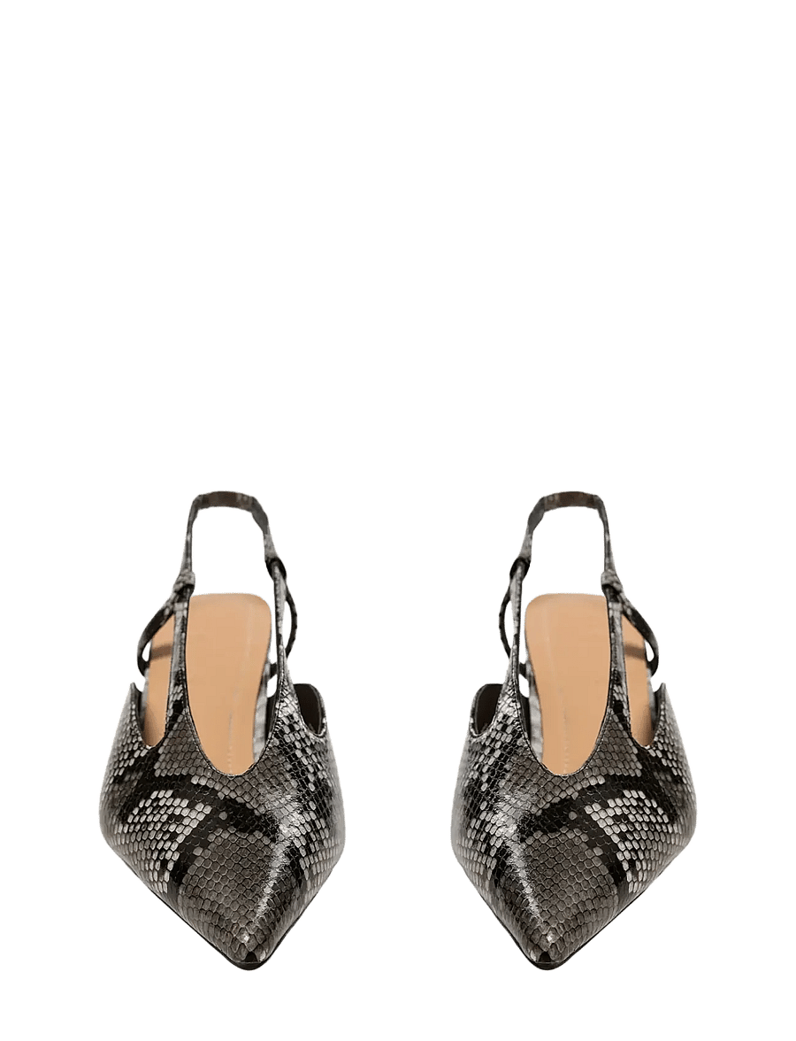 Sofie Schnoor - RILLSW SNAKE STILLETTO - slingbacks mit absatz - dark grey - 2