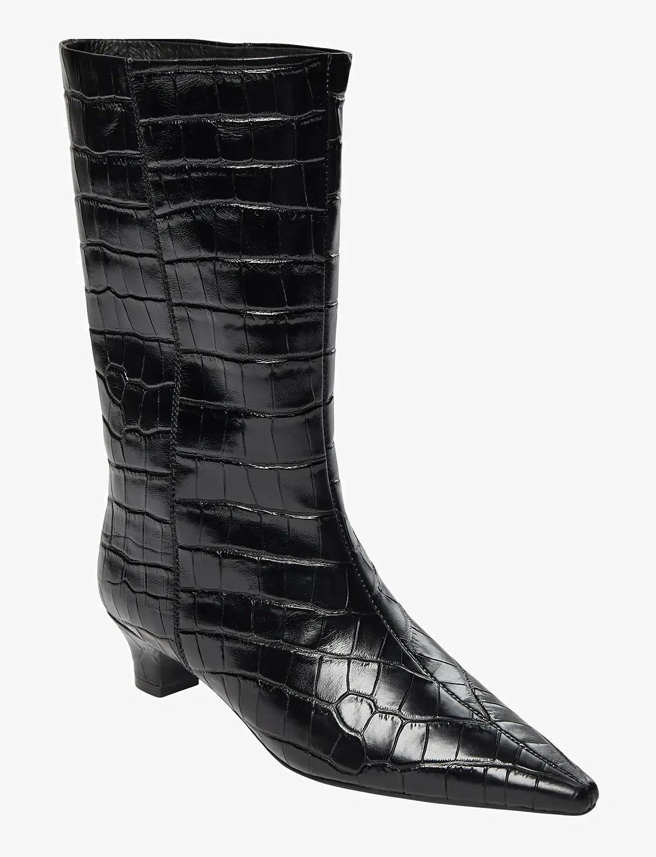 Sofie Schnoor - HELLASW CROCO BOOT - kõrge konts - black - 0
