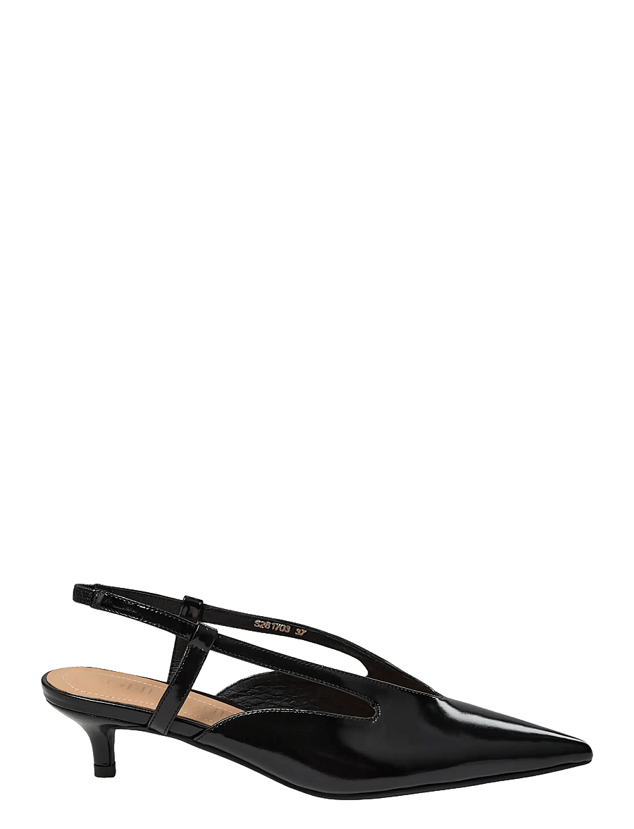 Sofie Schnoor - RILLSW PATENT HEELED SHOES - escarpins slingbacks - black - 0