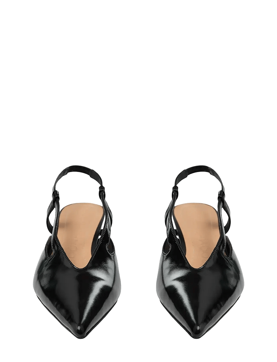 Sofie Schnoor - RILLSW PATENT HEELED SHOES - escarpins slingbacks - black - 2