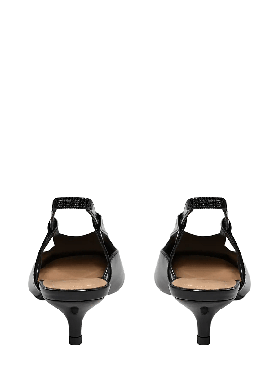 Sofie Schnoor - RILLSW PATENT HEELED SHOES - escarpins slingbacks - black - 3