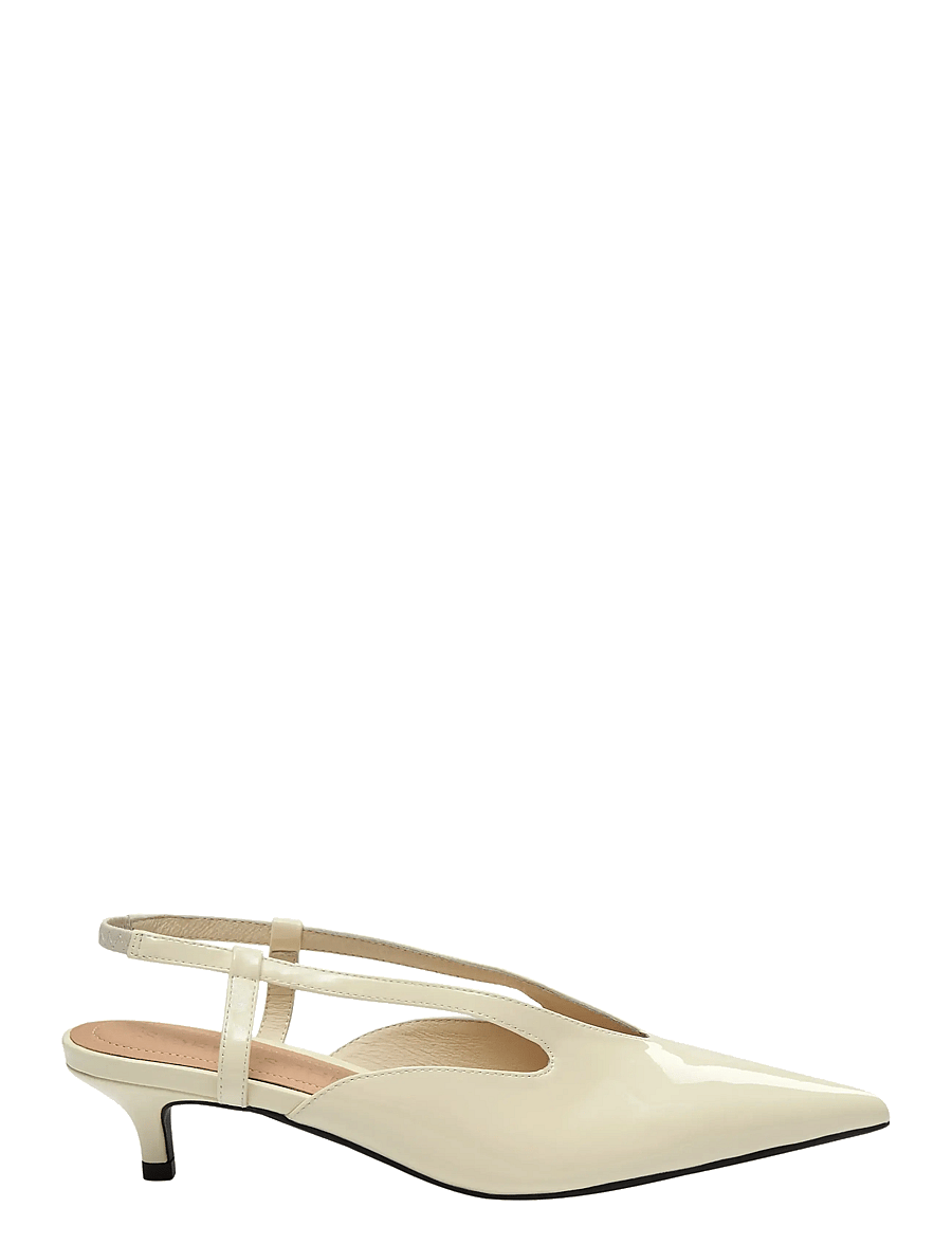 Sofie Schnoor - RILLSW PATENT HEELED SHOES - slingbacks met hak - butter yellow - 0