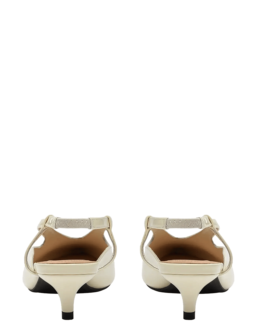 Sofie Schnoor - RILLSW PATENT HEELED SHOES - slingbacks met hak - butter yellow - 3