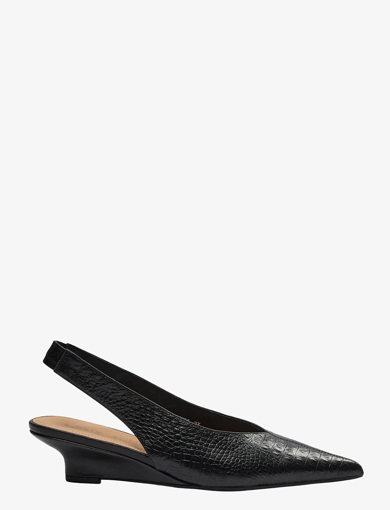 Sofie Schnoor - ROSIESW CROCO SLINGBACK - högklackade slingbacks - black - 0