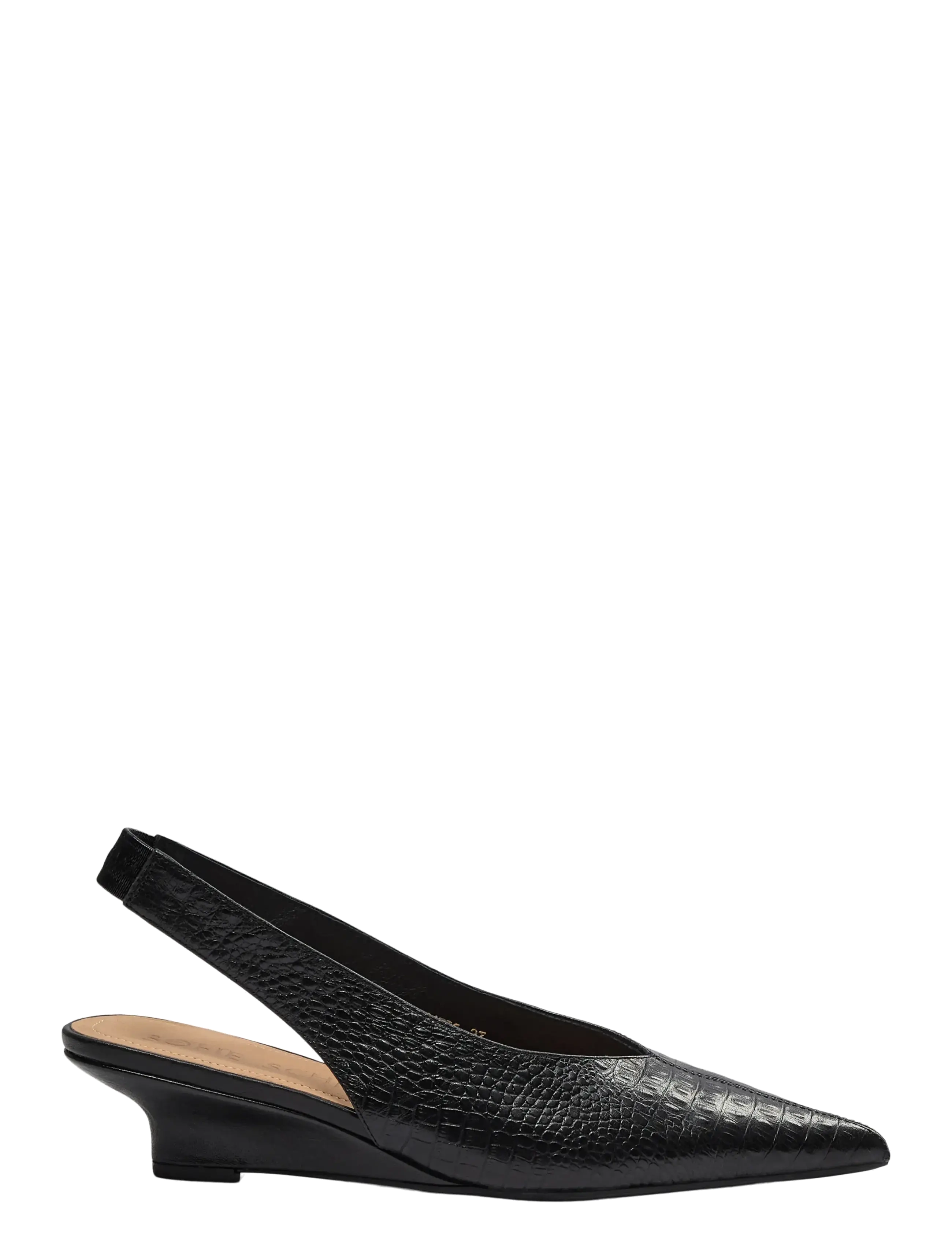 Sofie Schnoor ROSIESW CROCO SLINGBACK - Högklackade skor - BLACK / black