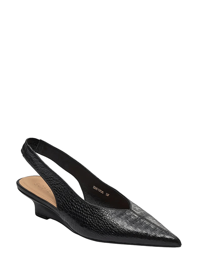 Sofie Schnoor - ROSIESW CROCO SLINGBACK - slingbacks mit absatz - black - 1