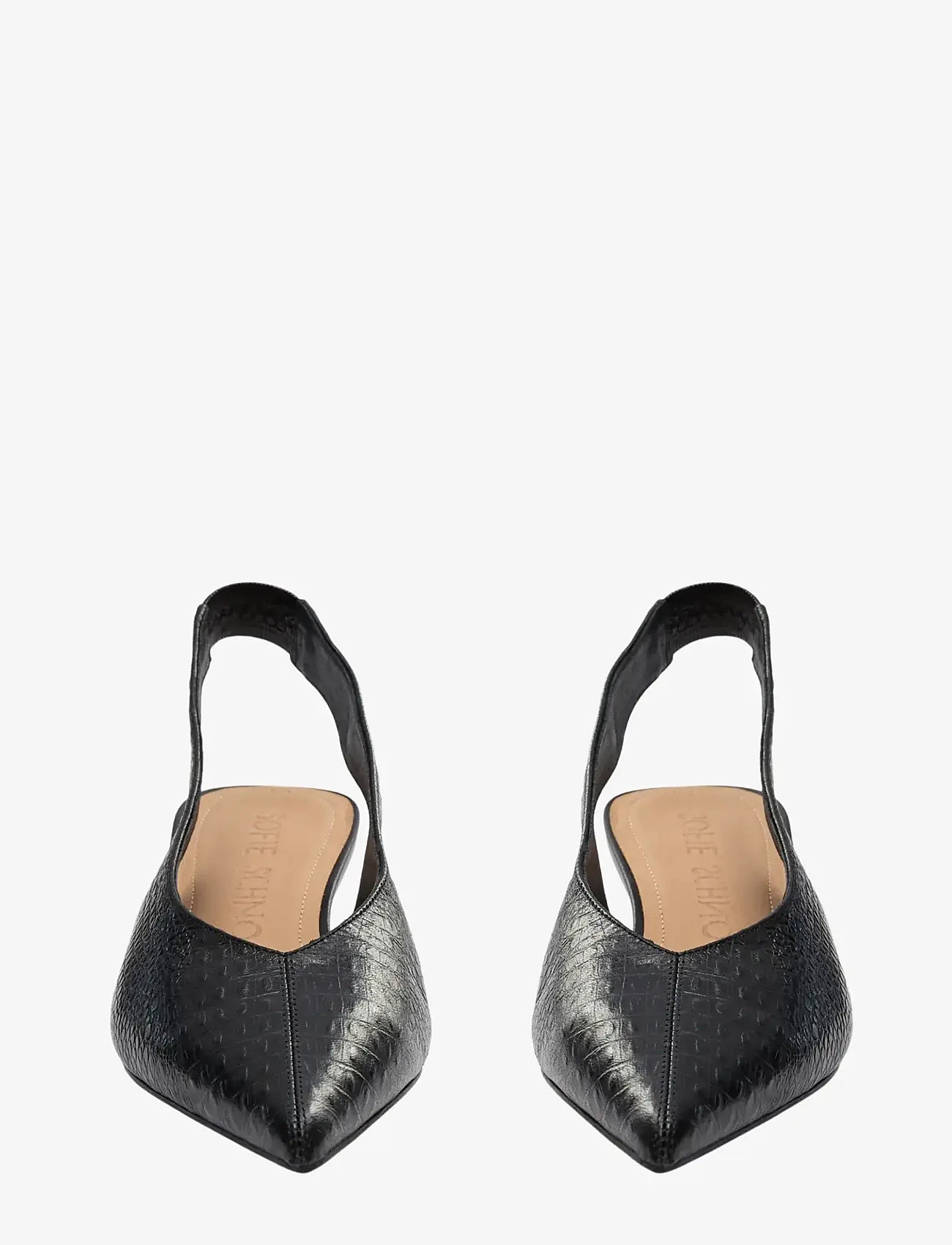 Sofie Schnoor - ROSIESW CROCO SLINGBACK - högklackade slingbacks - black - 2