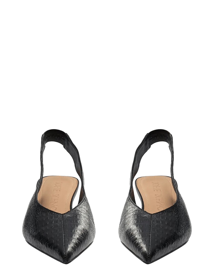 Sofie Schnoor - ROSIESW CROCO SLINGBACK - black - 2