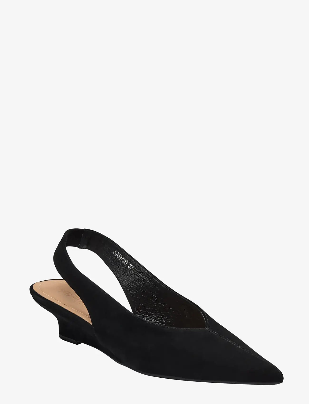 Sofie Schnoor - ROSIESW SUEDE SLINGBACK - slingback skór með hæl - black - 1