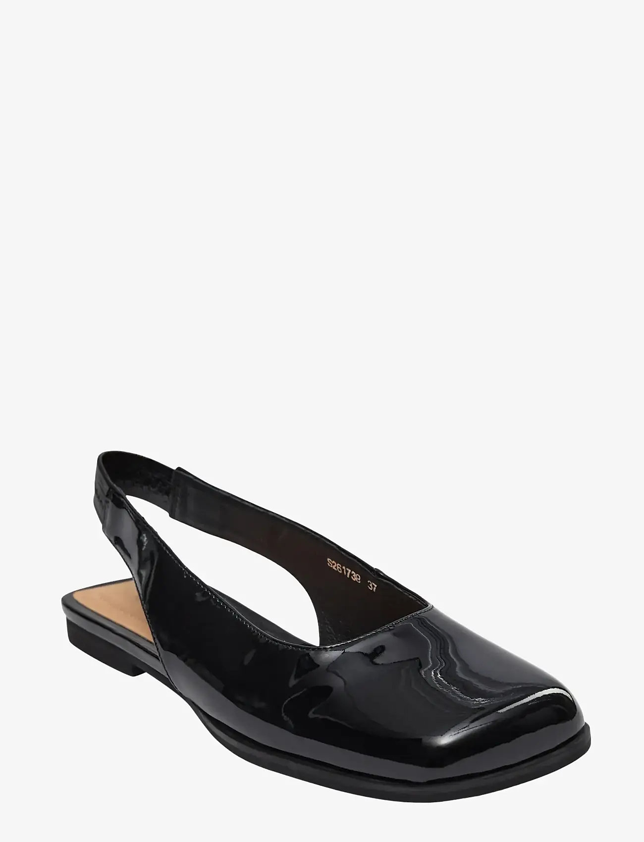 Sofie Schnoor - SANDYSW PATENT FLAT SHOE - flache slingbacks - black - 1