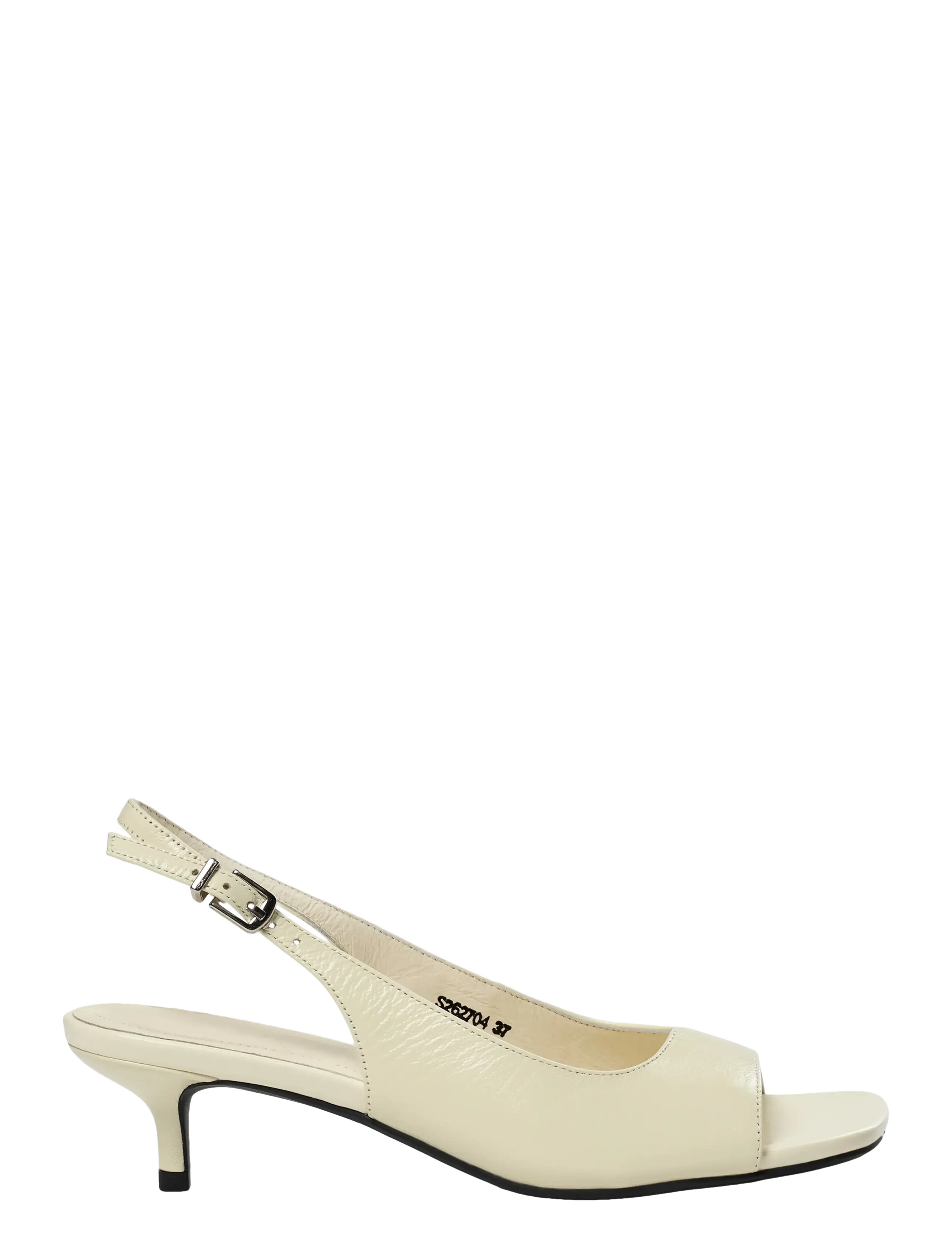 Sofie Schnoor Amiesw Slingback Shoe, Kvinder, Peep Toe Kitten Heel Slingbacksko, Cream, Str: 38