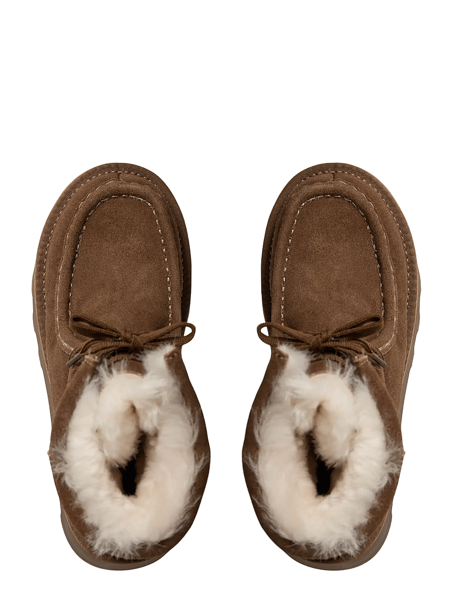 Sofie Schnoor - DRISESW TEDDY BOOT - flache stiefeletten - brown fudge - 4