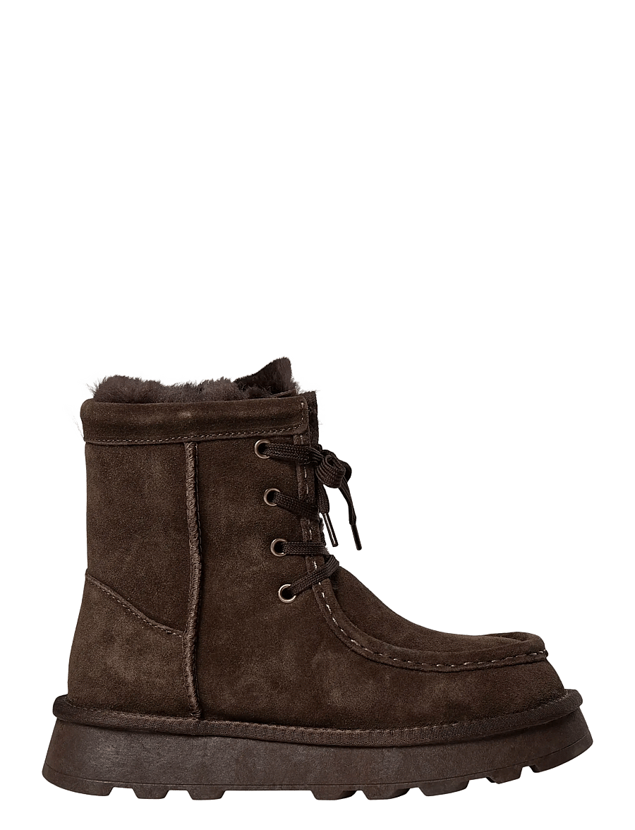 Sofie Schnoor - DRISESW TEDDY BOOT - flat ankle boots - dark brown - 0