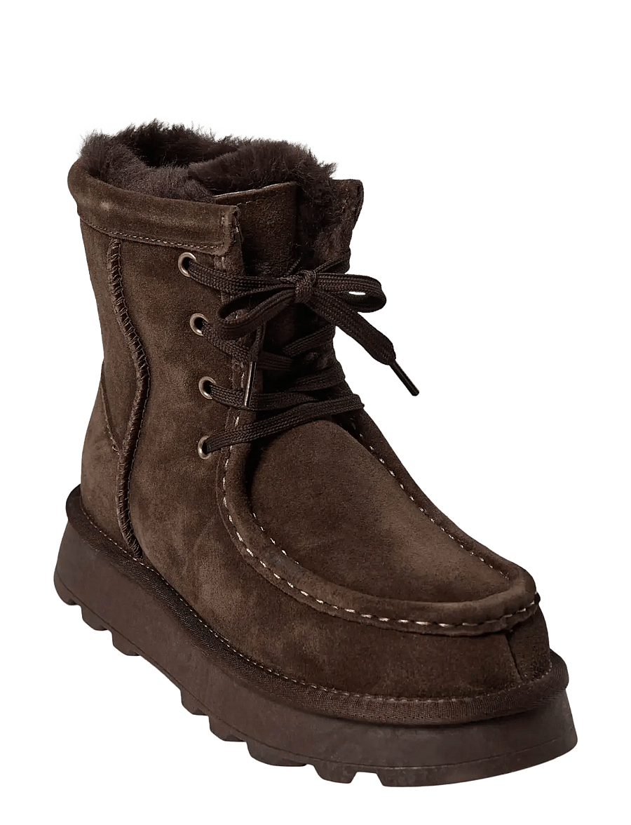 Sofie Schnoor - DRISESW TEDDY BOOT - flat ankle boots - dark brown - 1