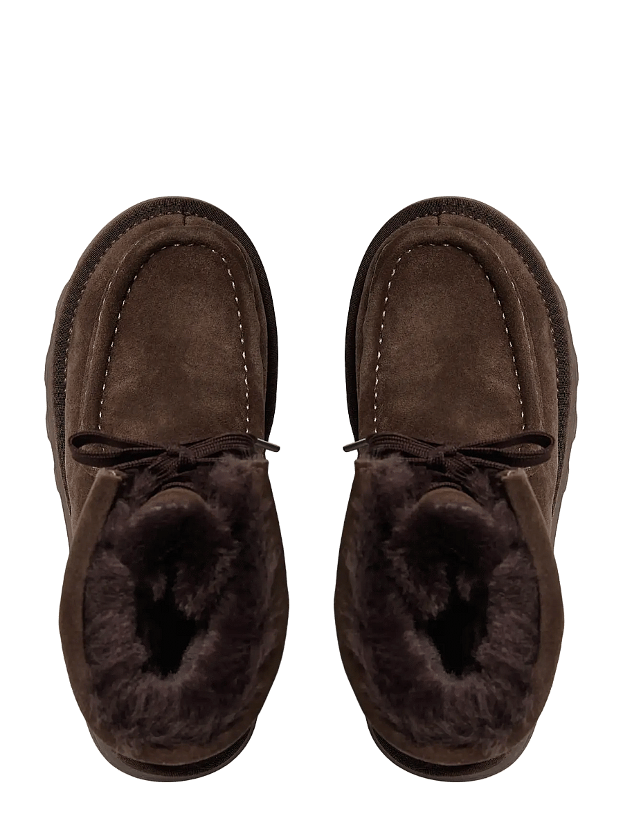 Sofie Schnoor - DRISESW TEDDY BOOT - flat ankle boots - dark brown - 4