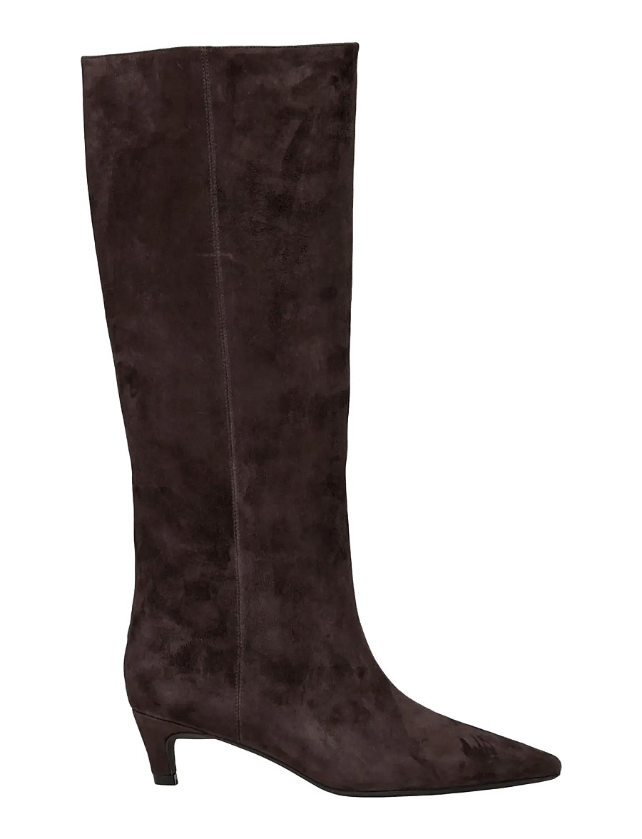 Sofie Schnoor - NOREENSW TALL SUEDE BOOT - kniehohe stiefel - dark coffee - 1