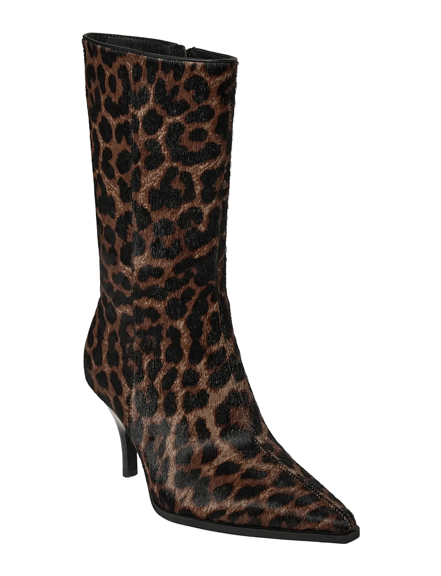 Sofie Schnoor - CELINASW FUR BOOT - kontsaga poolsaapad - leopard - 0