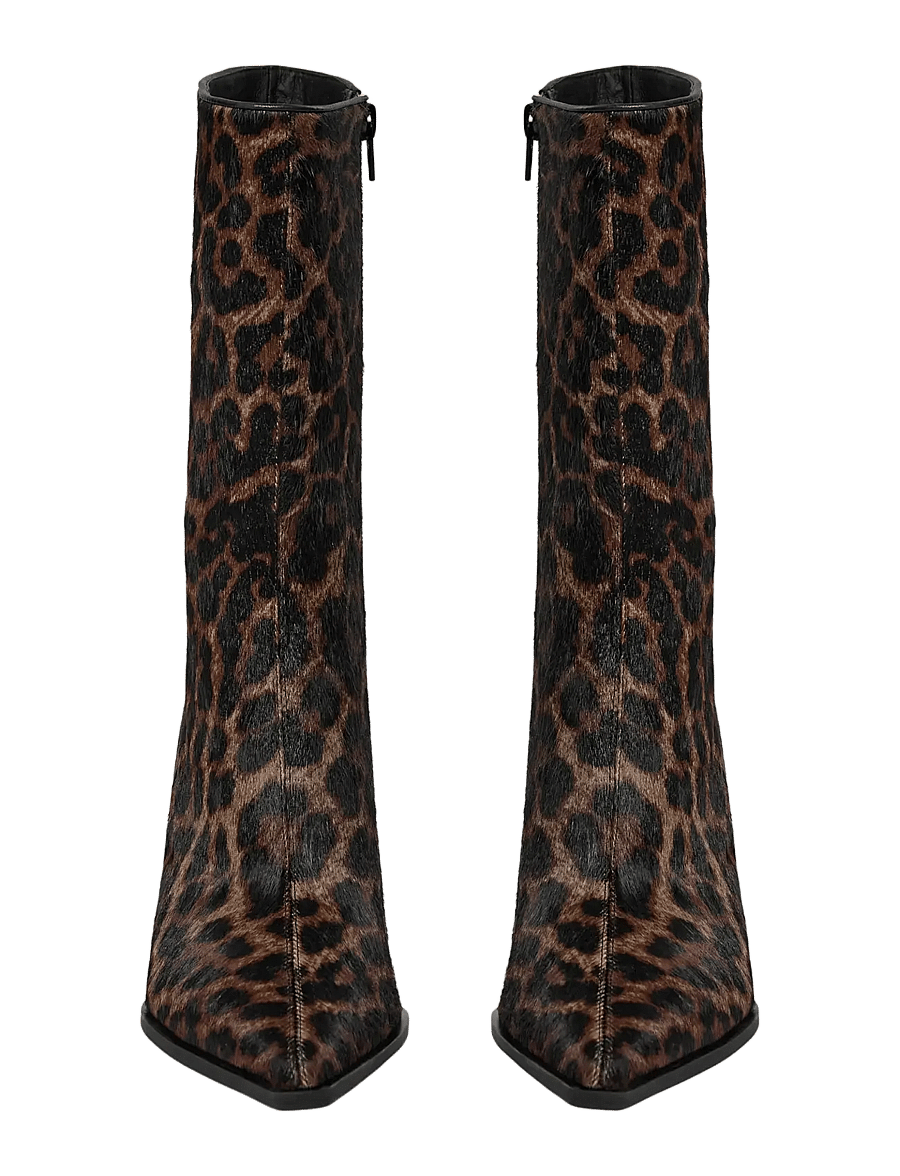Sofie Schnoor - CELINASW FUR BOOT - kontsaga poolsaapad - leopard - 1