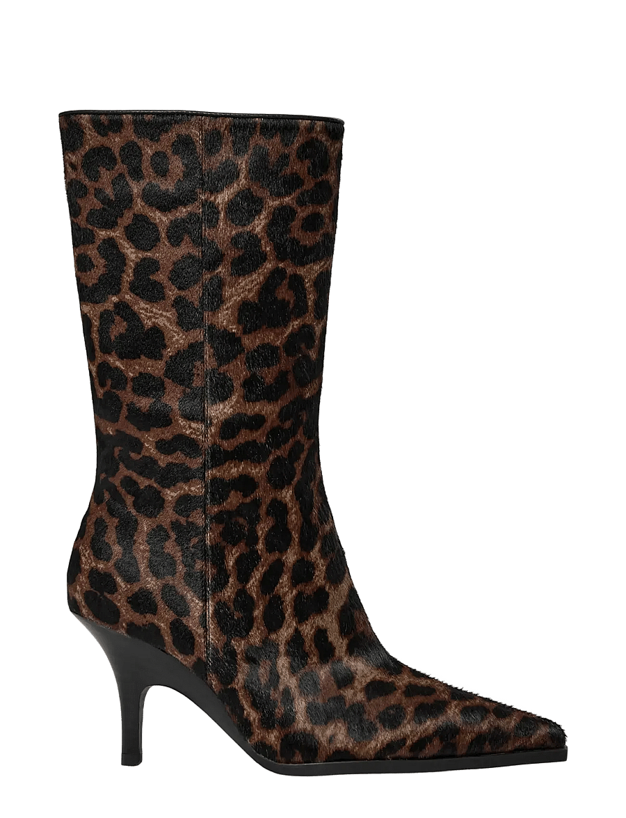 Sofie Schnoor - CELINASW FUR BOOT - kontsaga poolsaapad - leopard - 2