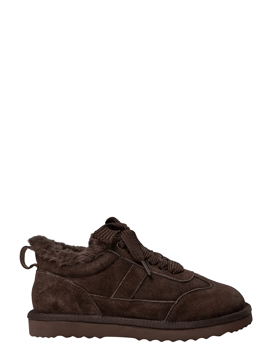 Sofie Schnoor - DICTIESY TEDDY SNEAKER - voodriga tossud - dark brown - 1