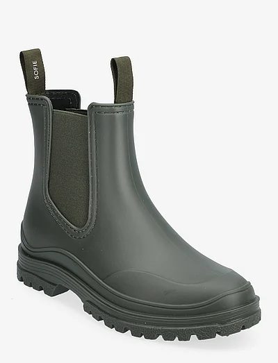 Dark gray rain boots deals