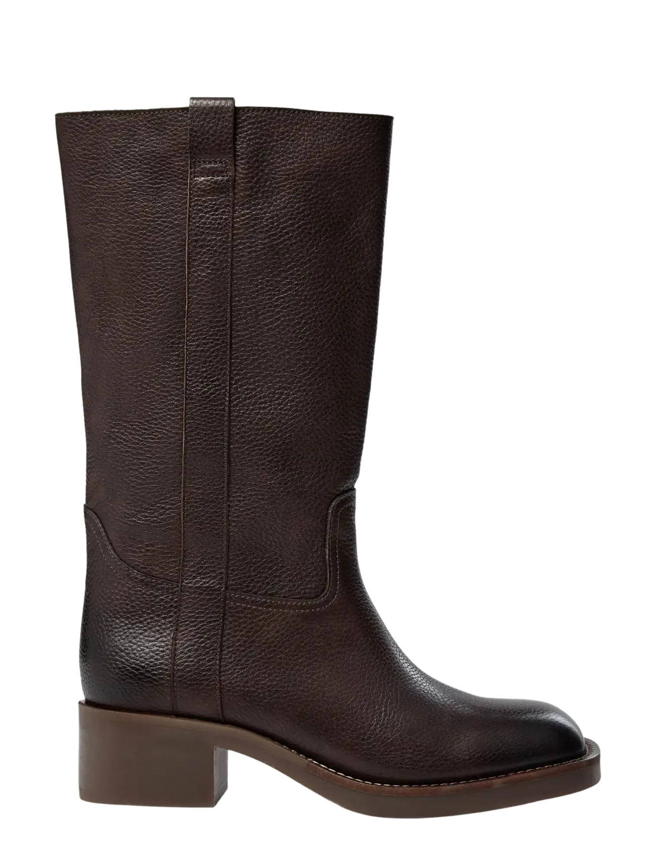 Sofie Schnoor JOLENESW LEATHER BOOT - Hohe Stiefel - DARK BROWN / brown