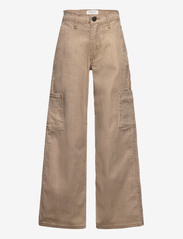 Sofie Schnoor Young - Pants - brede jeans - warm grey & light sand - 0